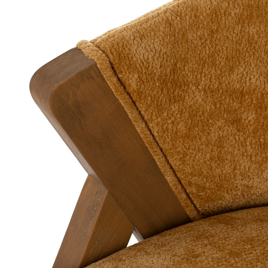 SILLA AMARILLO MADERA DE ABEDUL SALÓN 58 X 59,50 X 68,50 CM