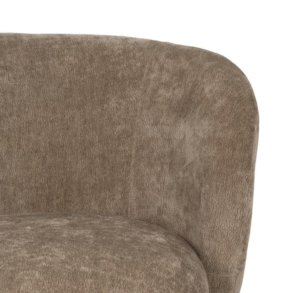 SILLÓN TAUPE MADERA DE ABEDUL SALÓN 85 X 79 X 66 CM