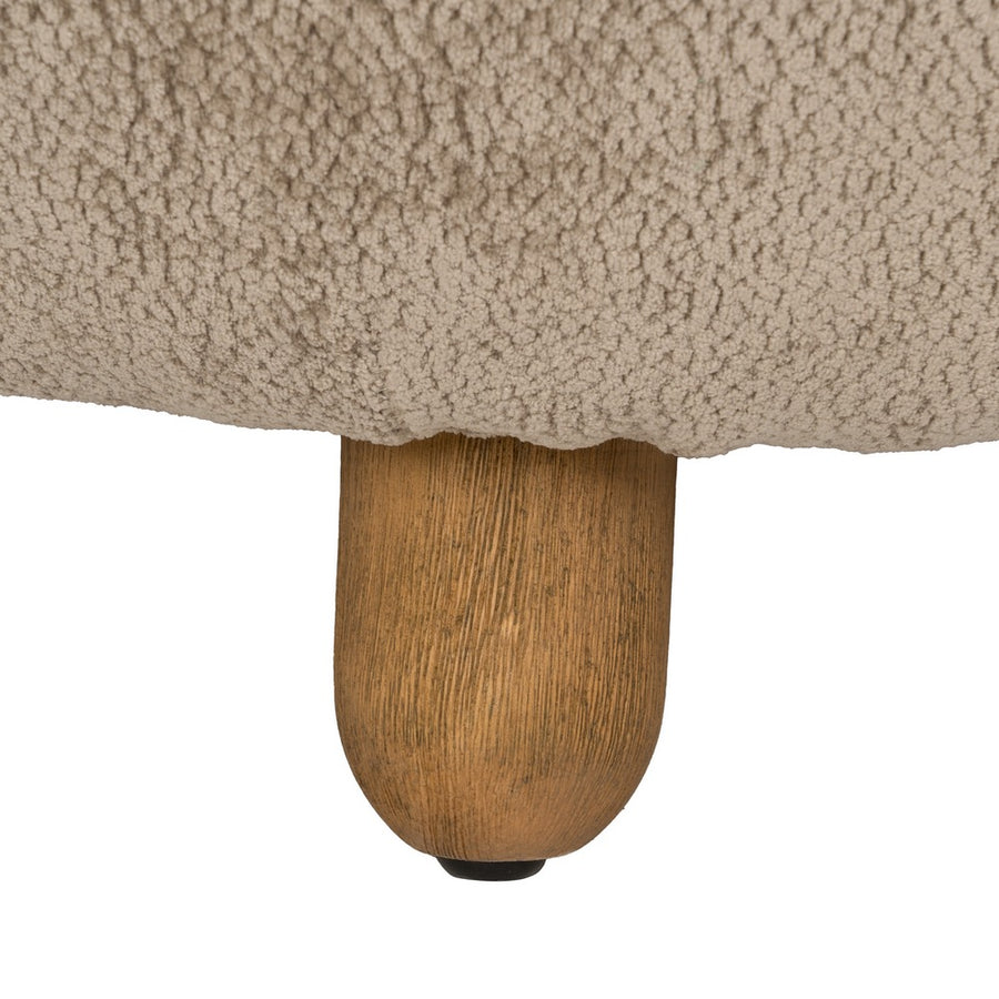SILLÓN TAUPE MADERA DE ABEDUL SALÓN 78 X 82 X 71 CM