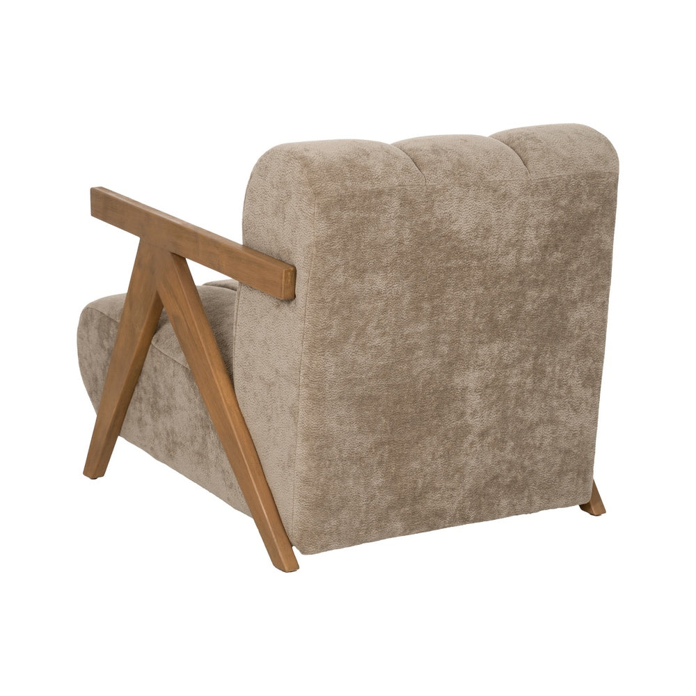 SILL�N TAUPE MADERA DE ABEDUL SAL�N 76,50 X 87 X 72,50 CM