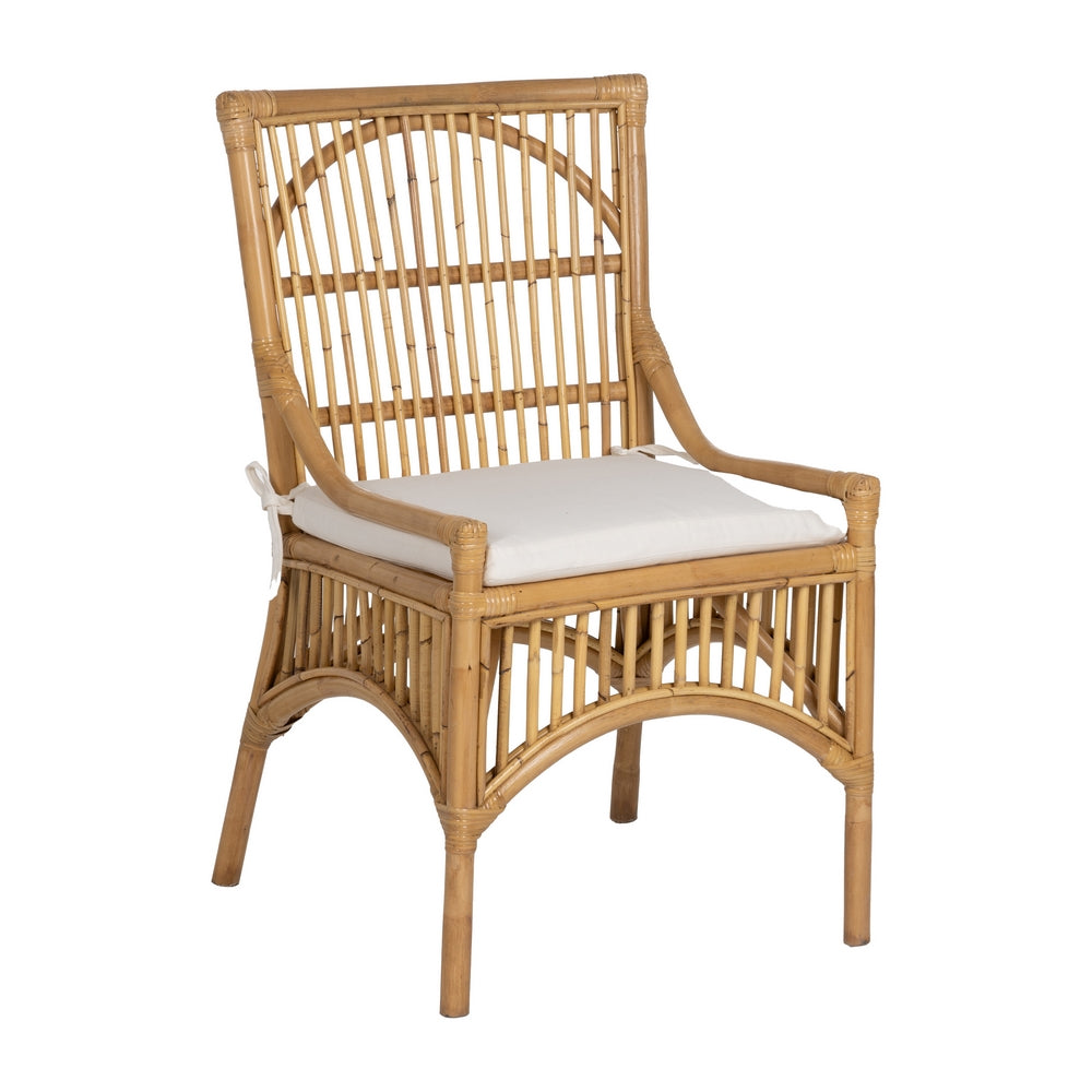 NATURAL FIBER LIVING ROOM CHAIR 57 X 57 X 90 CM