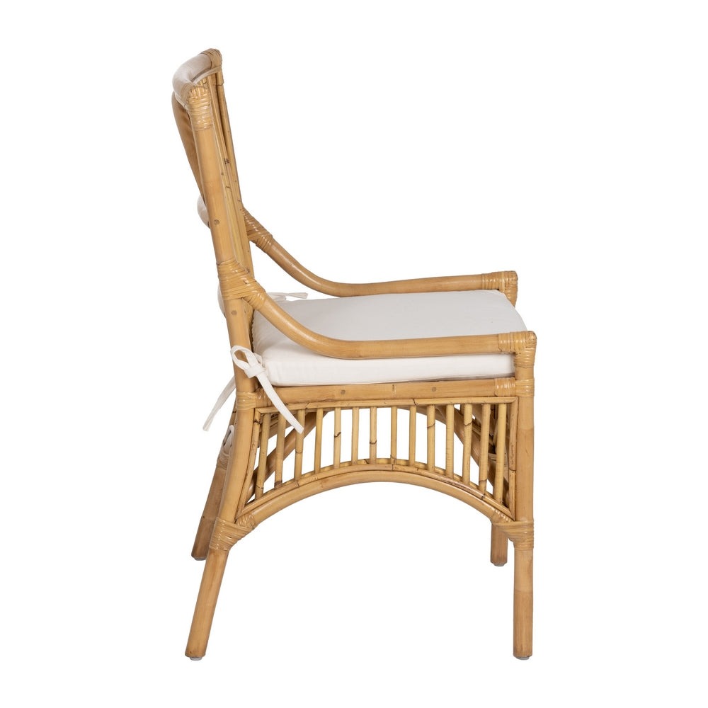 NATURAL FIBER LIVING ROOM CHAIR 57 X 57 X 90 CM