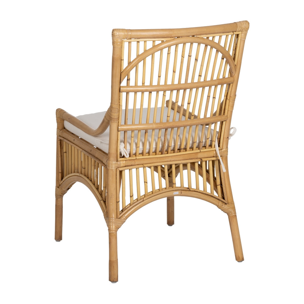 NATURAL FIBER LIVING ROOM CHAIR 57 X 57 X 90 CM