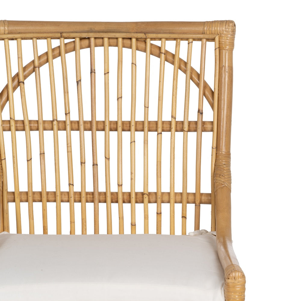 NATURAL FIBER LIVING ROOM CHAIR 57 X 57 X 90 CM