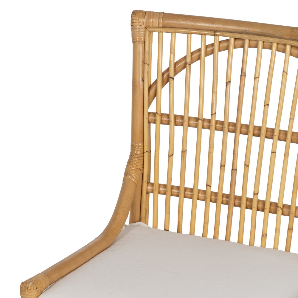 NATURAL FIBER LIVING ROOM CHAIR 57 X 57 X 90 CM