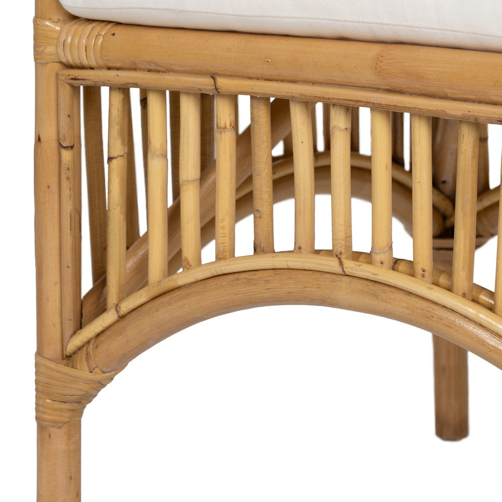 NATURAL FIBER LIVING ROOM CHAIR 57 X 57 X 90 CM