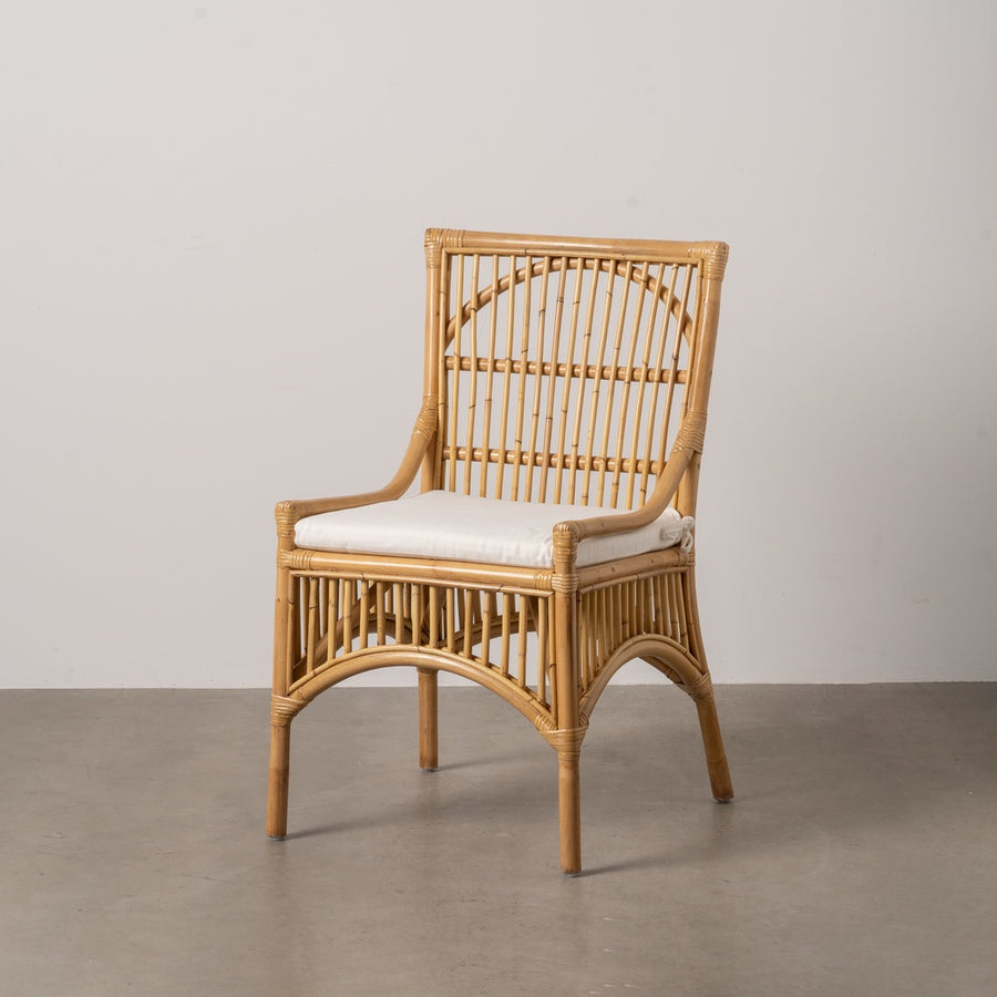 SILLA FIBRA NATURAL SALÓN 57 X 57 X 90 CM