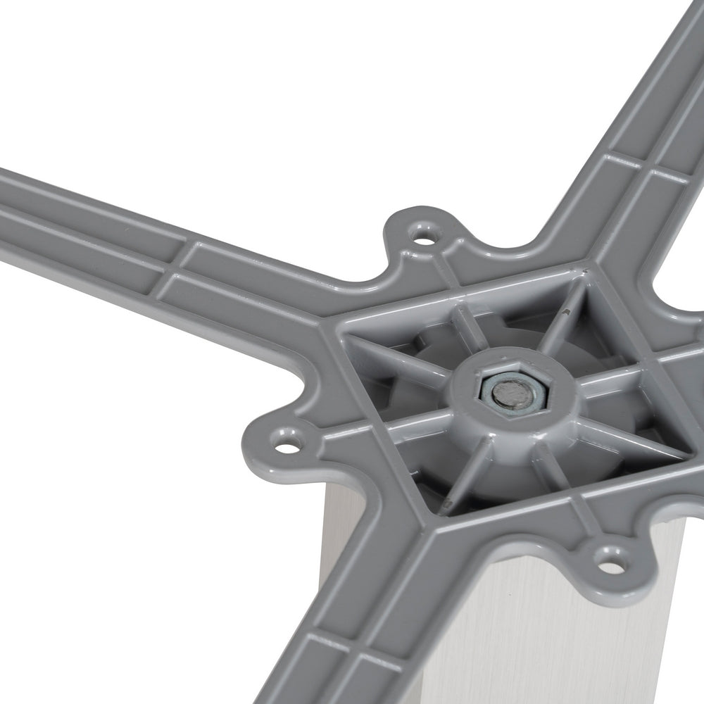 CHROME ALUMINUM TABLE LEGS FOR LIVING ROOM 45 X 45 X 72 CM