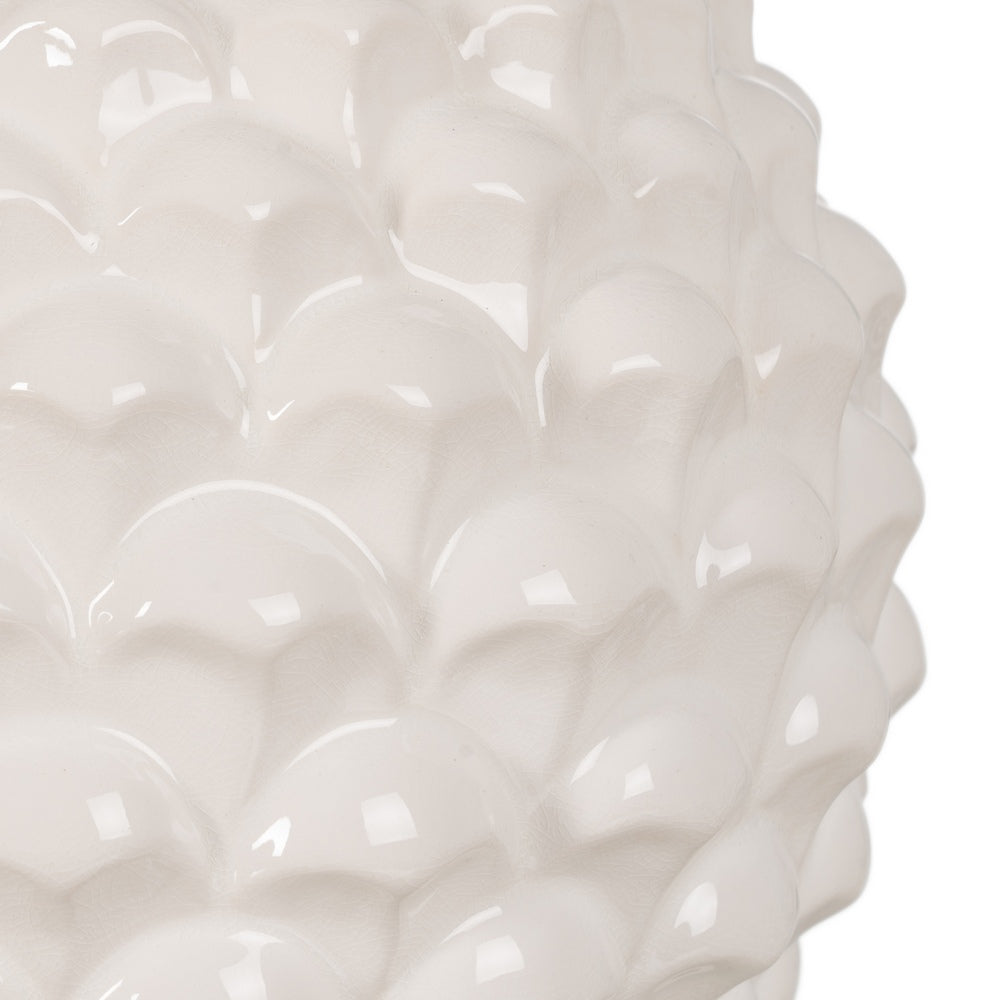 LÁMPARA MESA BLANCO CERÁMICA ILUMINACIÓN 38 X 38 X 58,50 CM