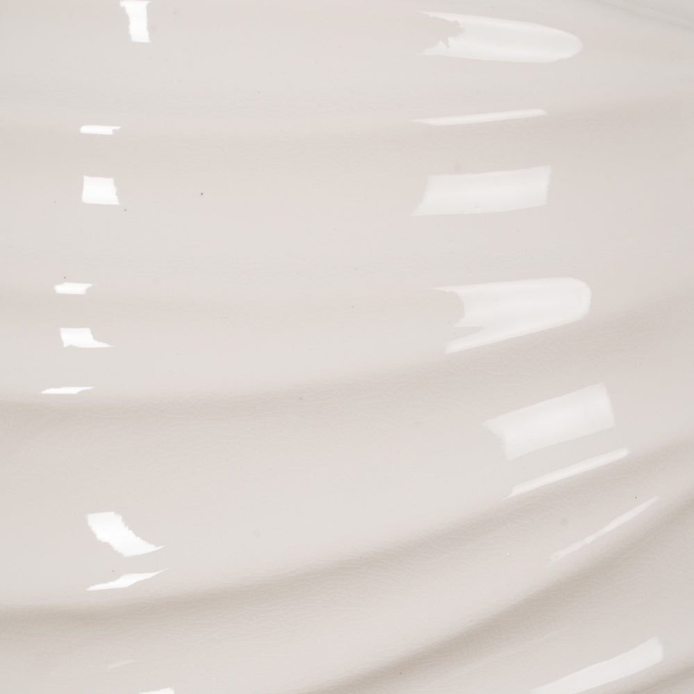 WHITE CERAMIC TABLE LAMP LIGHTING 38 X 38 X 67 CM
