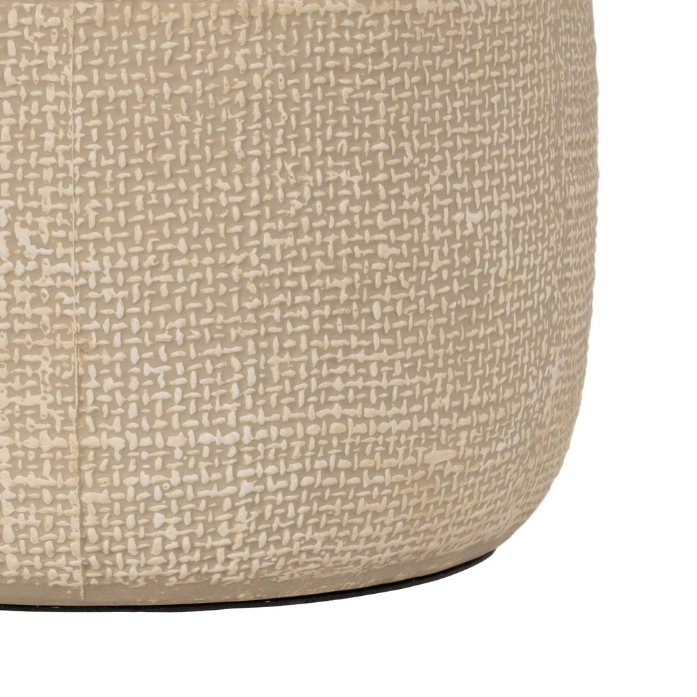 LÁMPARA MESA BEIGE CERÁMICA ILUMINACIÓN 43 X 43 X 56 CM