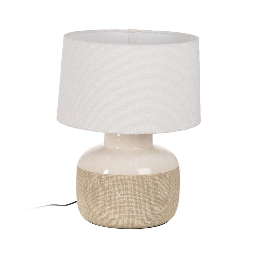 BEIGE CERAMIC TABLE LAMP LIGHTING 43 X 43 X 56 CM