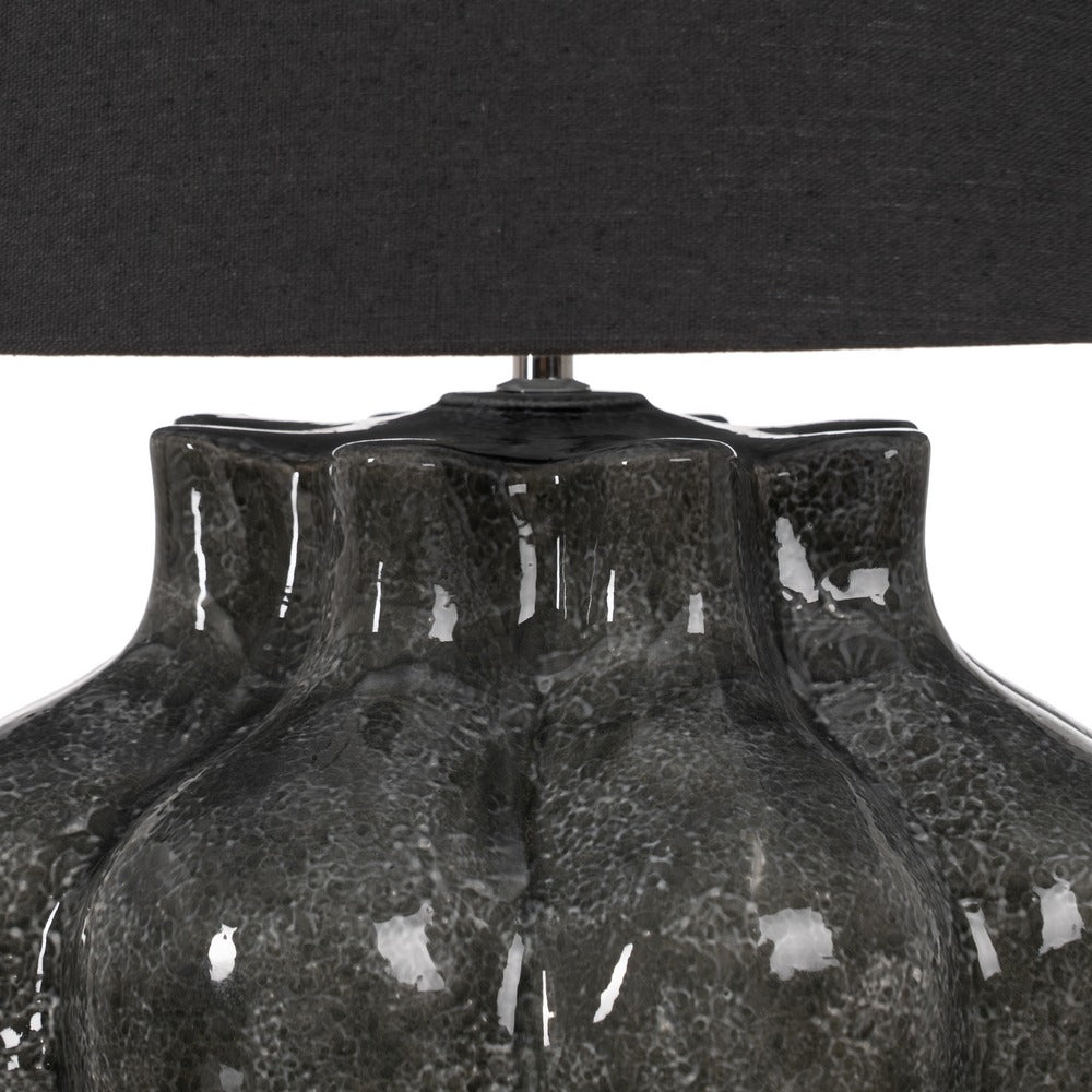 GREY CERAMIC TABLE LAMP LIGHTING 50 X 50 X 62.50 CM