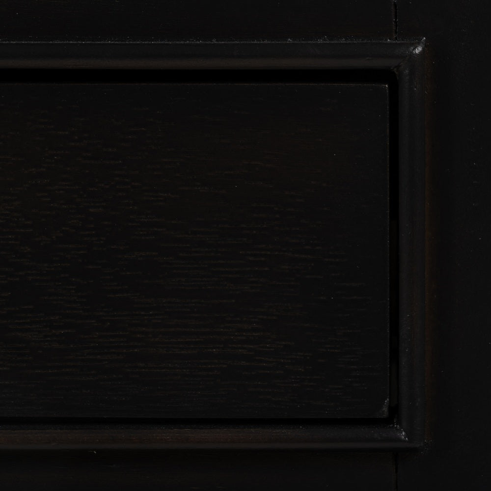 BLACK MARBLE-MDF SIDE TABLE 43 X 33 X 61 CM