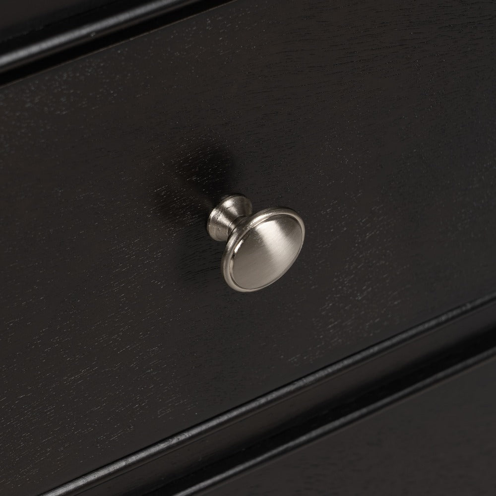 BLACK MARBLE-MDF CHEST OF DRAWERS 60 X 33 X 75.50 CM
