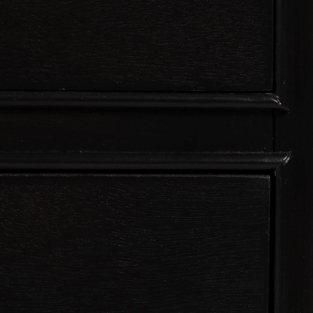 BLACK MARBLE-MDF CHEST OF DRAWERS 60 X 33 X 75.50 CM