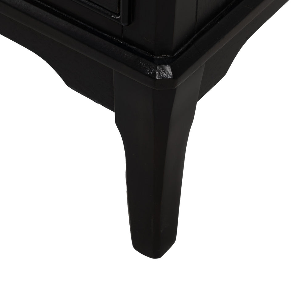 BLACK MARBLE-MDF CHEST OF DRAWERS 60 X 33 X 75.50 CM