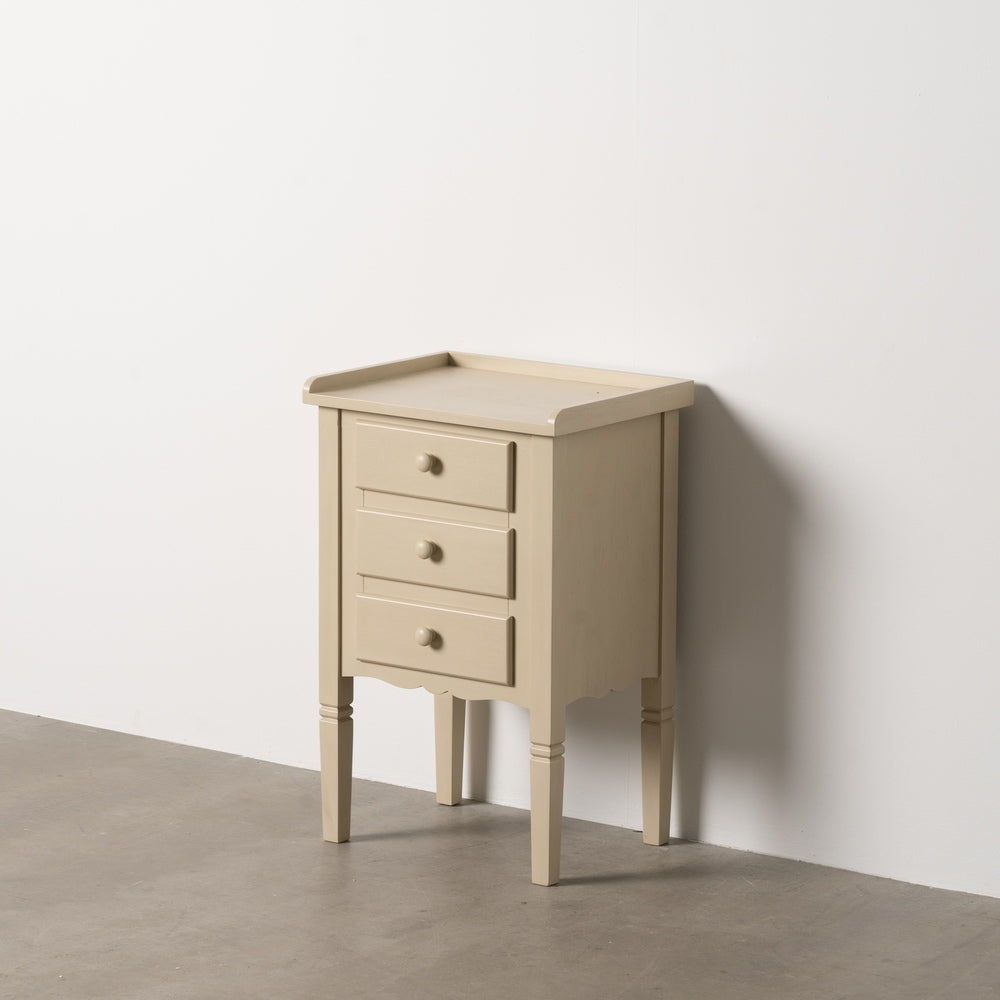 MESITA CREMA DM 43 X 33 X 66 CM