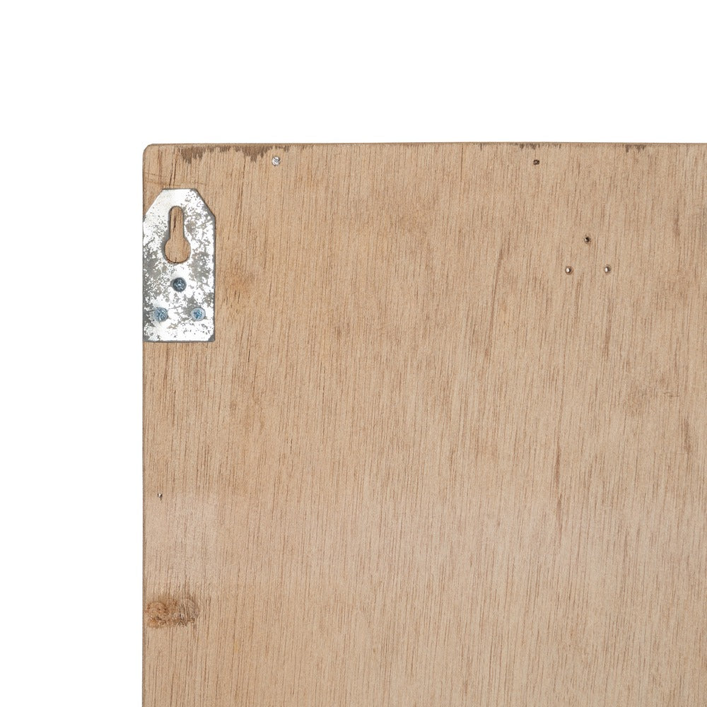 WALL MURAL BROWN WOOD FIGURES 120 X 164 X 6 CM