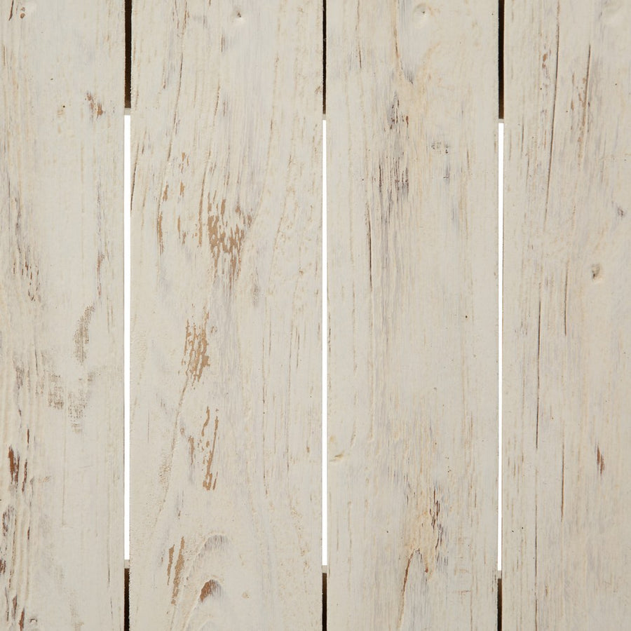BLUSH WHITE TEAK BENCH 120 X 30 X 45 CM