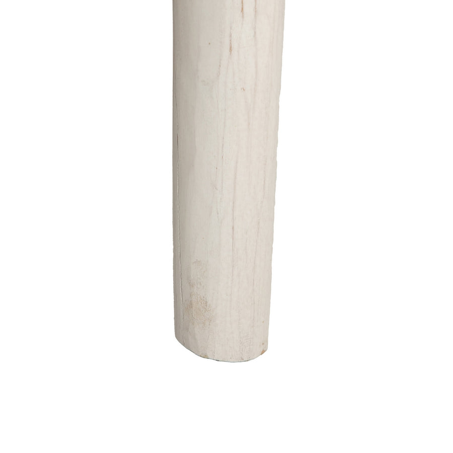 CONSOLA BLANCO ROZADO MADERA DE TECA 120 X 40 X 80 CM