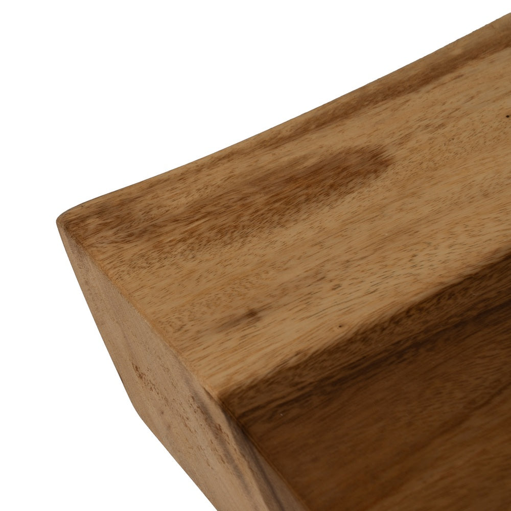 MESA CENTRO NATURAL MADERA-HIERRO SALÓN 150 X 70 X 45 CM