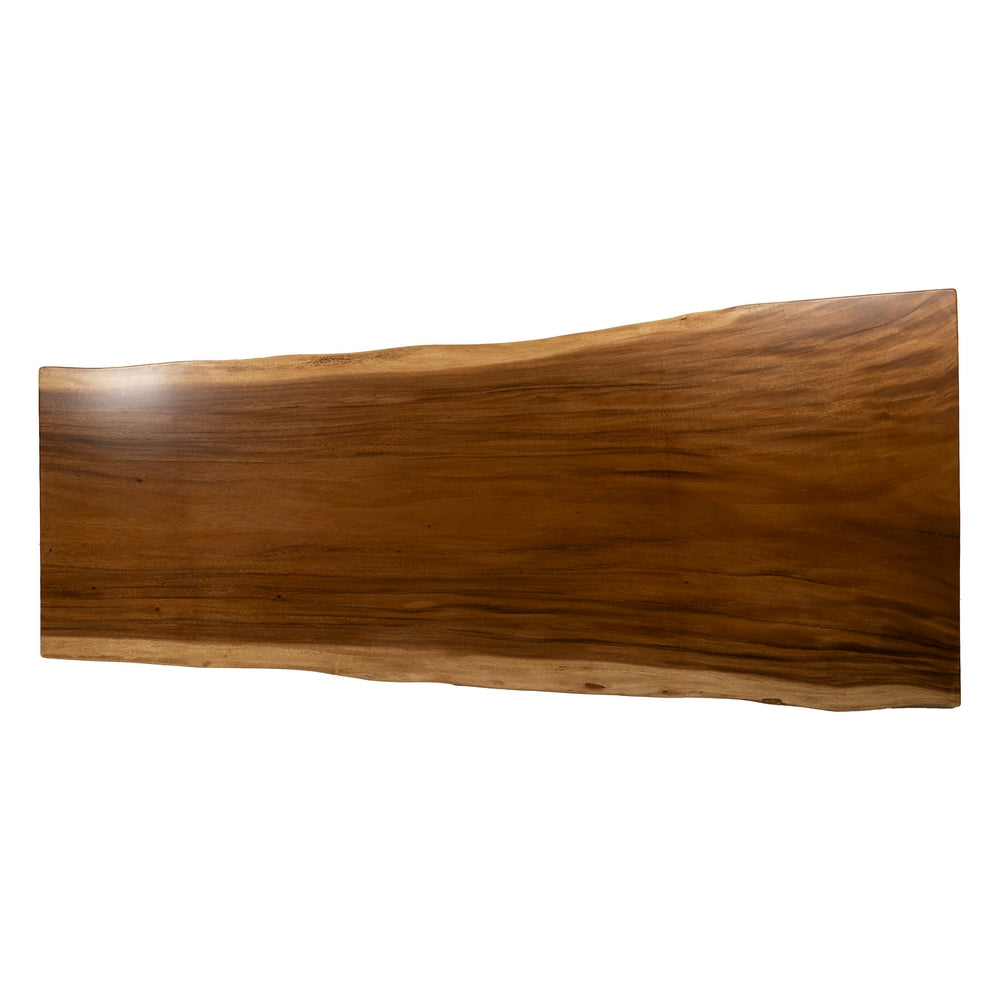 MESA COMEDOR NATURAL MADERA-HIERRO SALÓN 200 X 80 X 80 CM