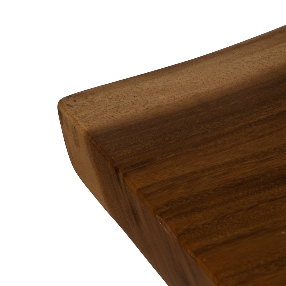 NATURAL DINING TABLE WOOD-IRON LIVING ROOM 300 X 80 X 80 CM