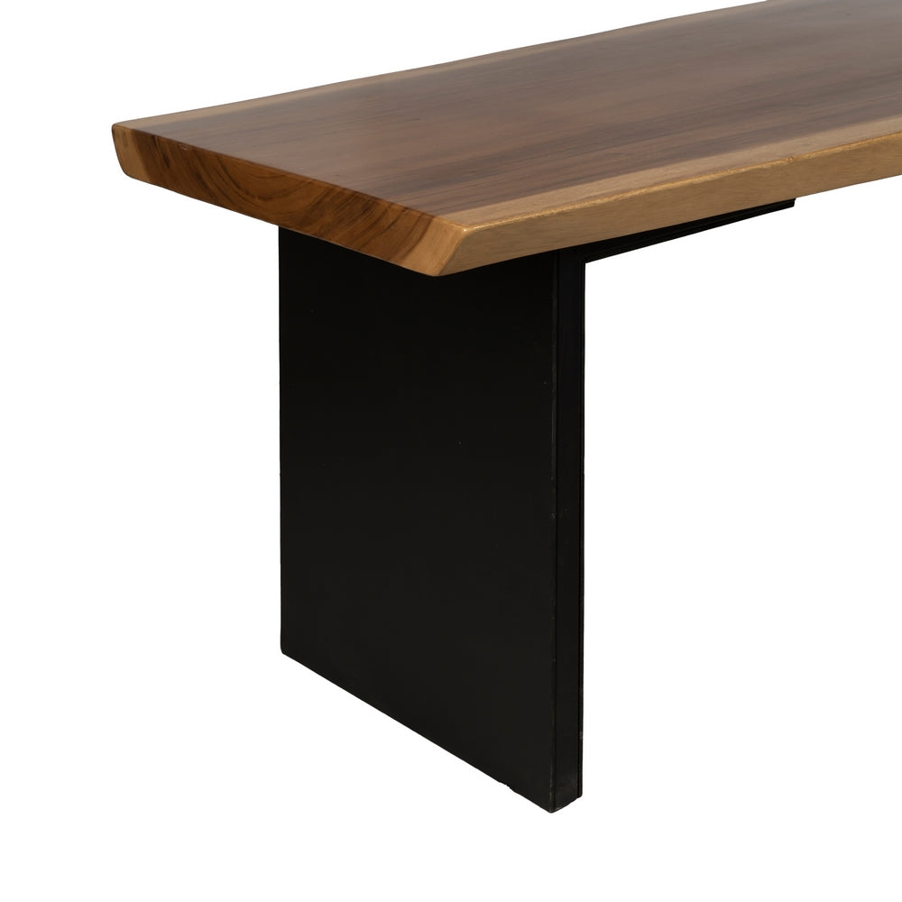 NATURAL DINING TABLE WOOD-IRON LIVING ROOM 300 X 80 X 80 CM