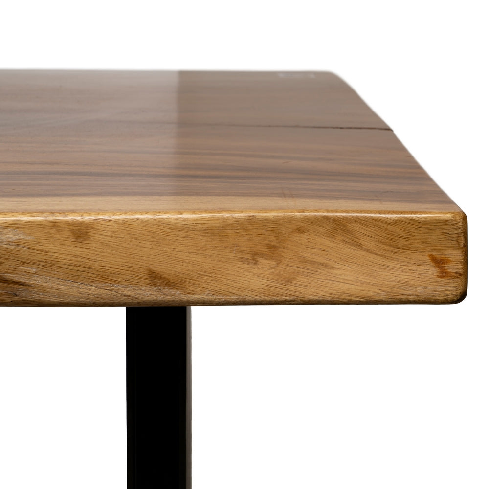 NATURAL DINING TABLE WOOD-IRON LIVING ROOM 300 X 80 X 80 CM
