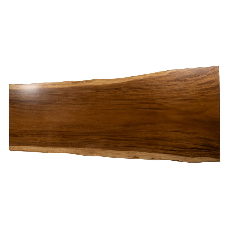 MESA COMEDOR NATURAL MADERA-HIERRO SALÓN 300 X 80 X 80 CM