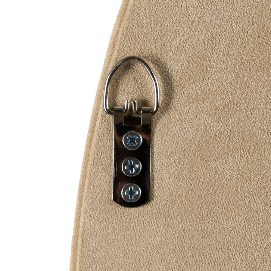 ESPEJO REDONDO BEIGE MDF-TEJIDO 80 X 4 X 80 CM