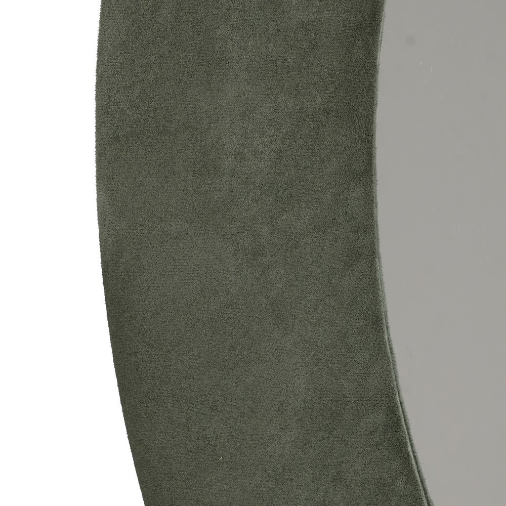ESPEJO REDONDO VERDE MDF-TEJIDO 100 X 4 X 100 CM