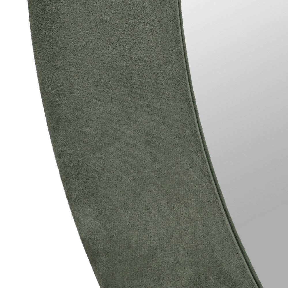 ESPEJO REDONDO VERDE MDF-TEJIDO 120 X 4 X 120 CM