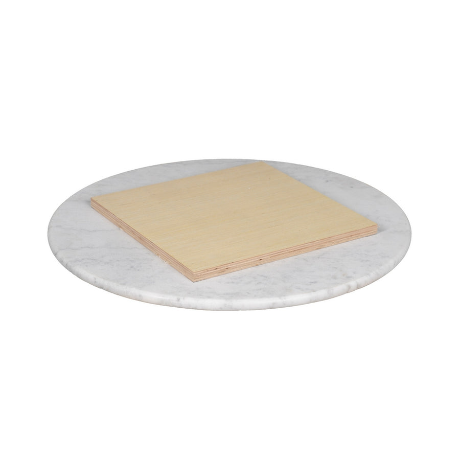 ROUND MARBLE WHITE TABLETOP LIVING ROOM 60 X 60 X 1.80 CM