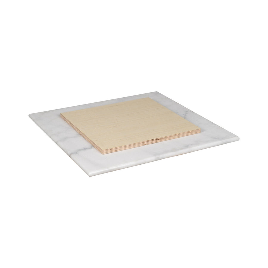 MARBLE WHITE SQUARE TABLETOP 60 X 60 X 1.80 CM