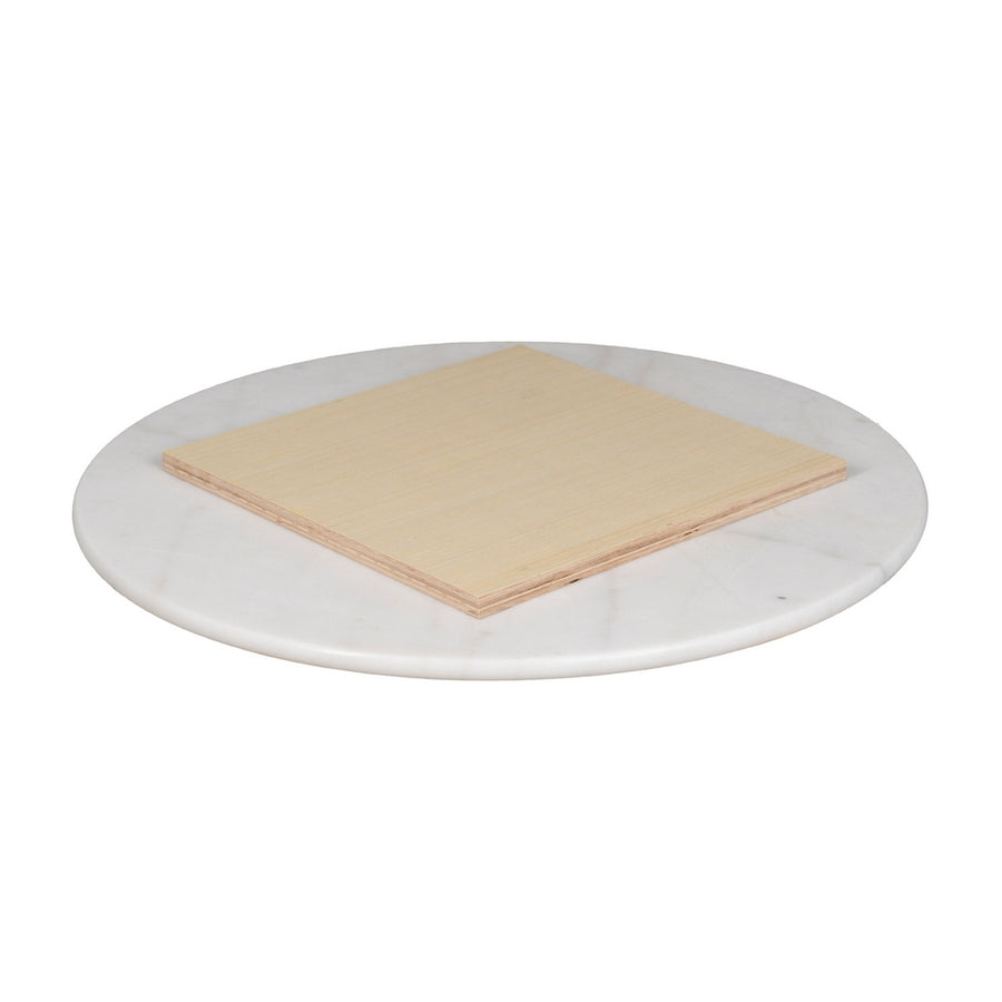TABLERO MESA REDONDO BLANCO MÁRMOL SALÓN 70 X 70 X 1,80 CM