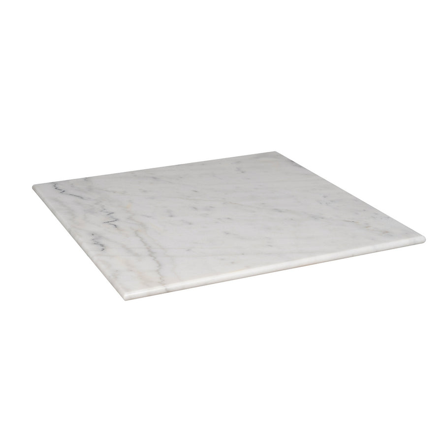 SQUARE WHITE MARBLE TABLETOP 70 X 70 X 1.80 CM