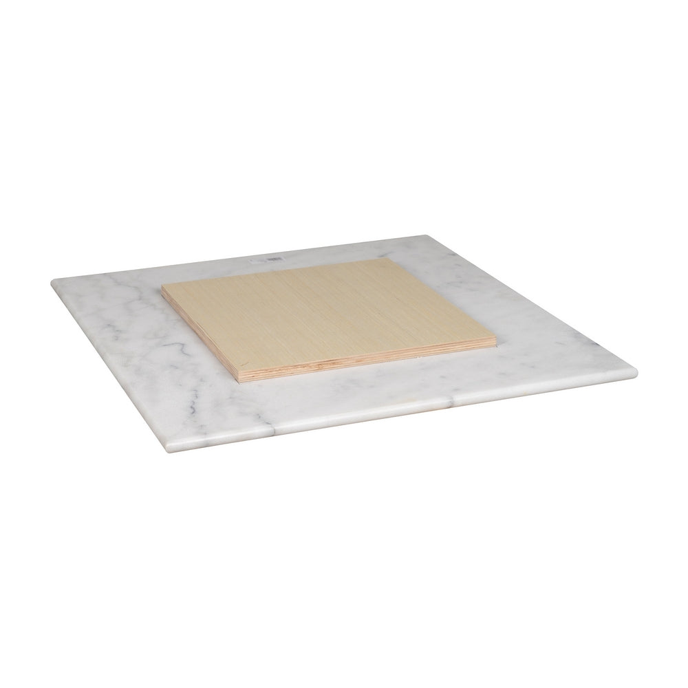 TABLERO MESA CUADRADO BLANCO MÁRMOL 80 X 80 X 1,80 CM