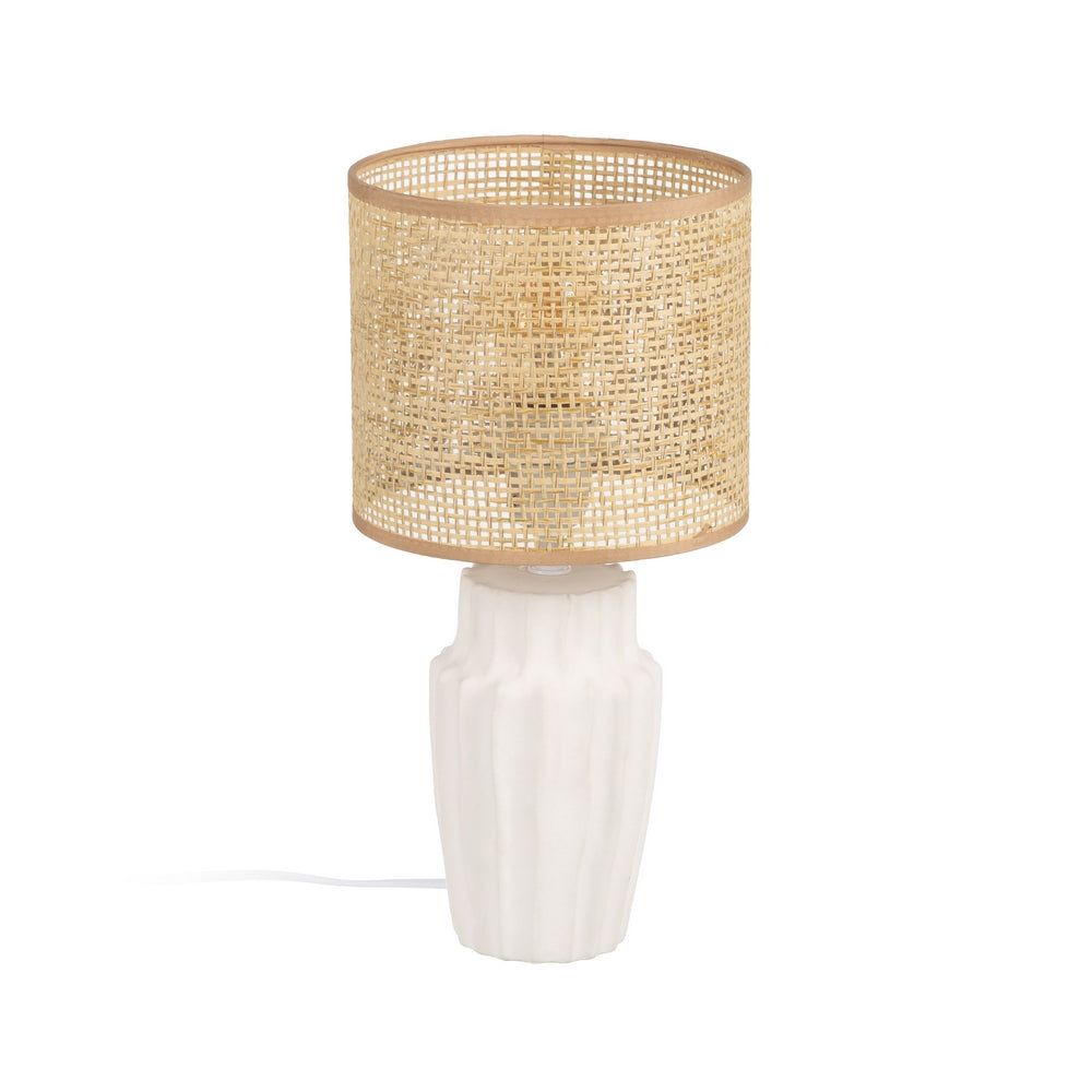 L�MPARA MESA CER�MICA ILUMINACI�N 18 X 18 X 37 CM