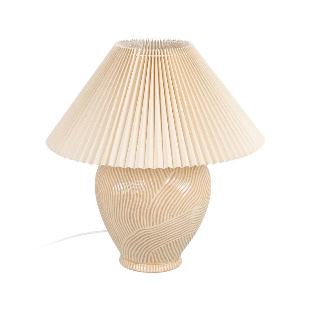 L�MPARA MESA CER�MICA ILUMINACI�N 52 X 52 X 58 CM