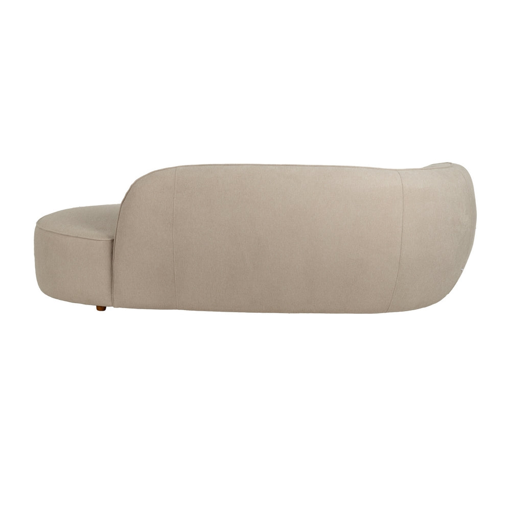 SOF� 3 PLAZAS BEIGE TEJIDO-MADERA 229 X 100 X 76 CM