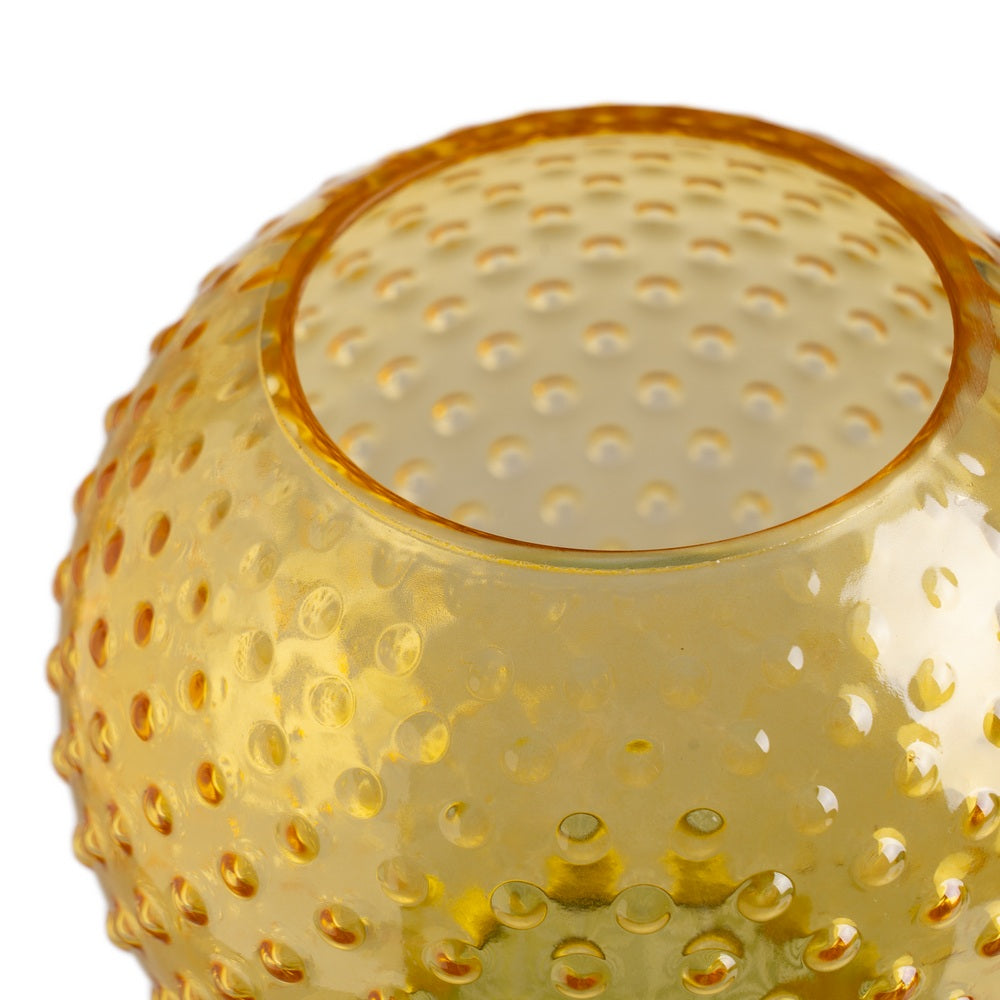 JARRÓN VERDE-AMARILLO CRISTAL DECORACIÓN 15,50 X 15,50 X 31