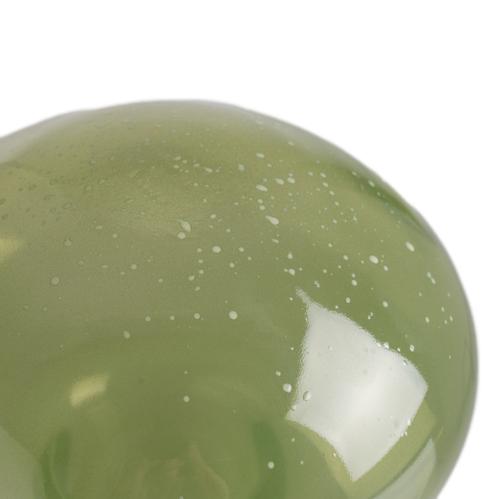 FIGURA SETA VERDE CRISTAL DECORACIÓN 15 X 15 X 22 CM