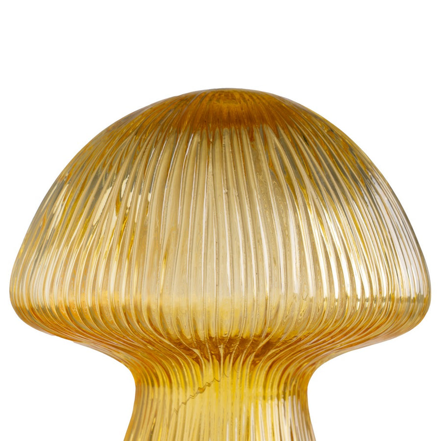 FIGURA CON LUZ SETA AMARILLO CRISTAL 17 X 17 X 20 CM