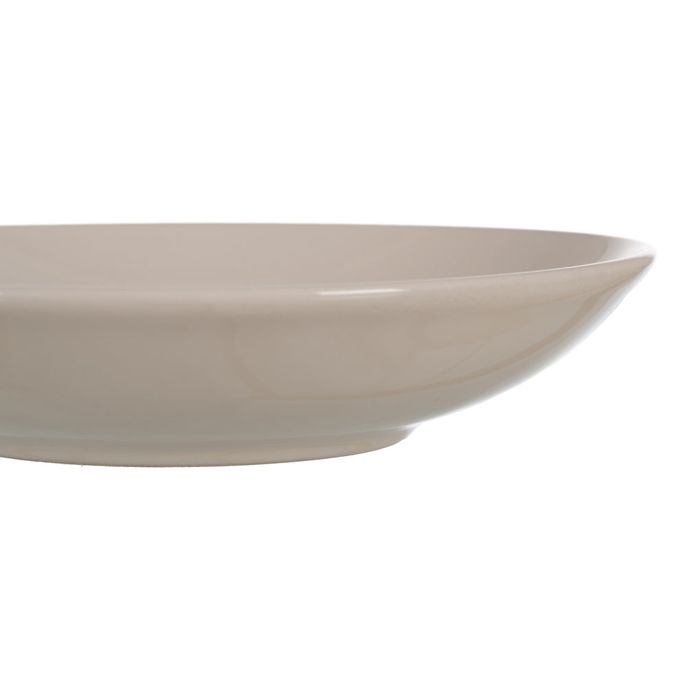 PLATO HONDO CREMA STONEWARE COCINA 22 X 22 X 4,50 CM