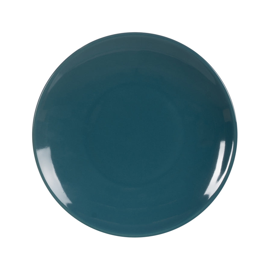 BLUE STONEWARE DESSERT PLATE KITCHEN 20 X 20 X 2.50 CM