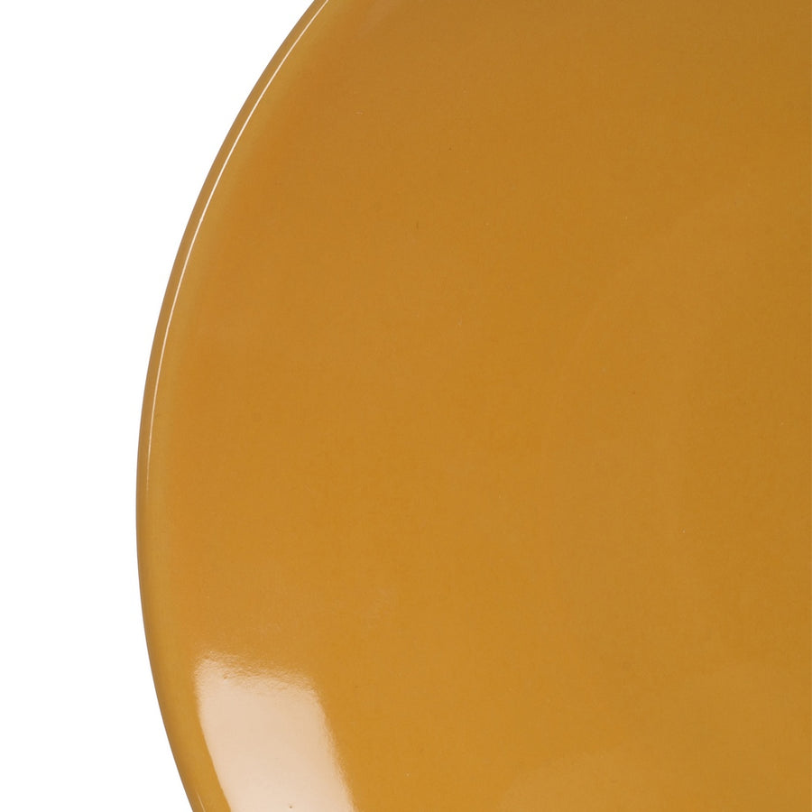 DESSERT PLATE MUSTARD STONEWARE KITCHEN 20 X 20 X 2.50 CM