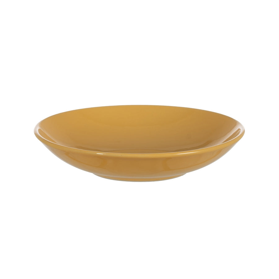 PLATO HONDO MOSTAZA STONEWARE COCINA 22 X 22 X 4,50 CM