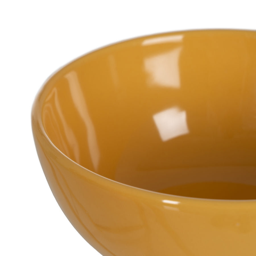 STONEWARE MUSTARD BOWL KITCHEN 14.50 X 14.50 X 6 CM